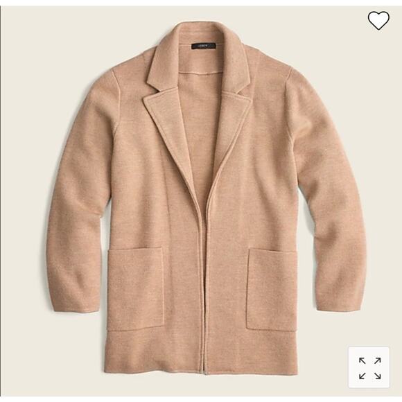 B9 J. Crew Merino Wool Sophie Sweater Blazer XS Minimalist Old Money Layering - Picture 3 of 8